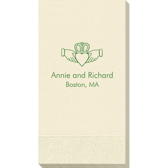 Traditional Irish Claddaugh Guest Towels